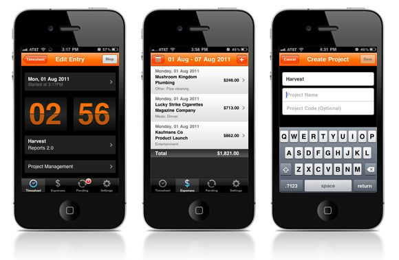 harvest-iphone-time-tracking