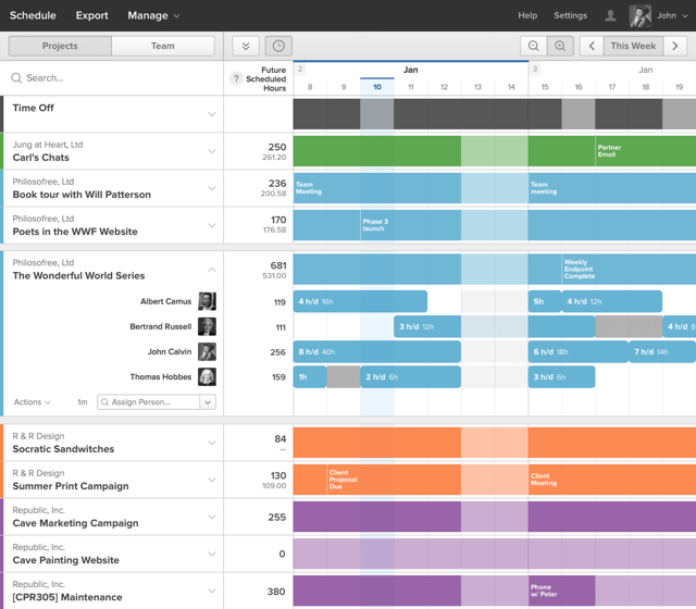 Schedule smarter with Forecast.