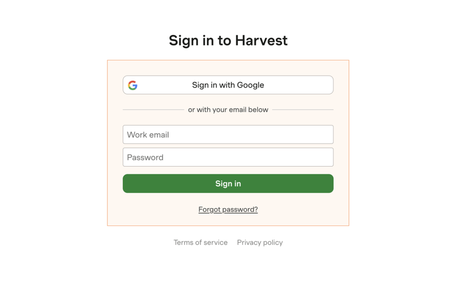 Sign in with Google